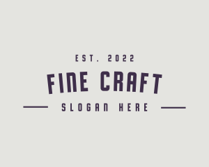 Masculine Hipster Classic logo design