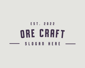 Masculine Hipster Classic logo design