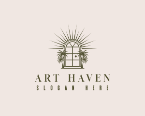 Museum - Hotel Door Arch logo design