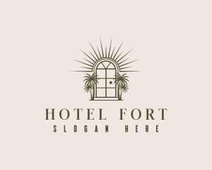 Hotel Door Arch logo design