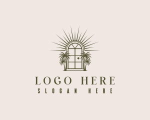 Sunshine - Hotel Door Arch logo design