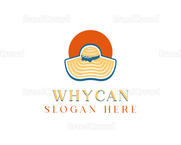 Sun Hat Fashion Logo