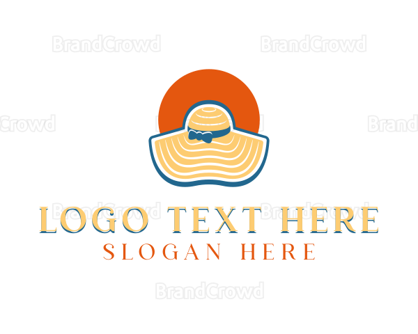 Sun Hat Fashion Logo