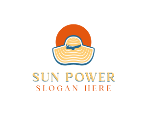 Sun Hat Fashion logo design