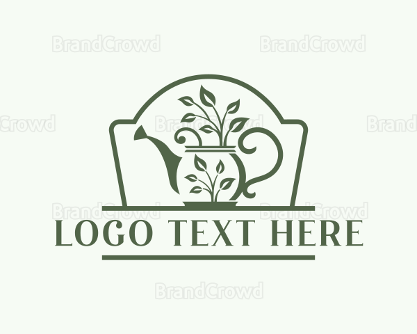 Watering Can Landscaping Logo