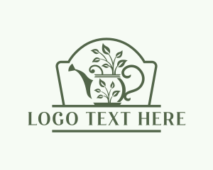 Watering Can Landscaping Logo