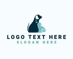 Love - Dog Cat Care logo design