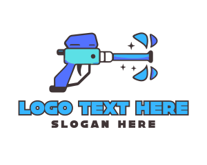 Water Gun - Toy Water Gun Splash logo design