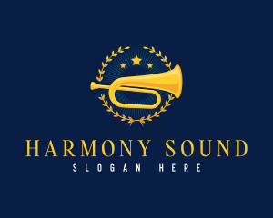 Musician - Musician Trumpet Wreath logo design