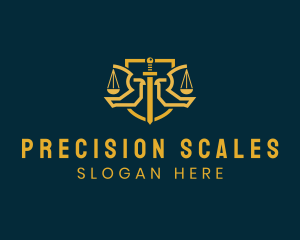 Bird Justice Scale Sword logo design