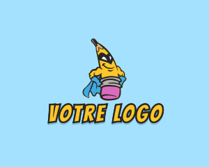 Villain - Pencil Hero Education logo design