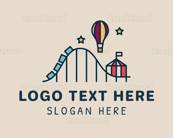 Rollercoaster Theme Park Logo | BrandCrowd Logo Maker