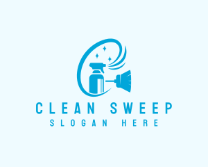 Sweep - Home Disinfect Sanitation logo design