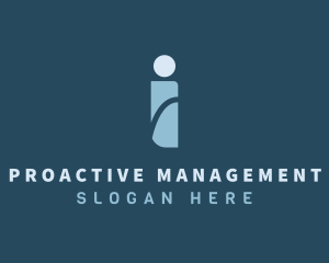 Management - HR Management Letter I logo design