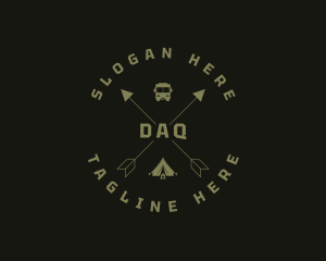 Camping Tent Travel  Logo