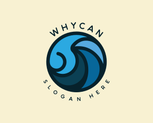 Ocean Tidal Wave Logo