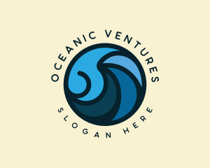 Ocean Tidal Wave logo design