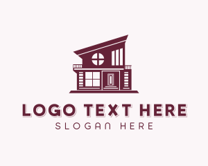 Residential - Villa Property Contractor logo design