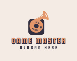 Player - Retro Record Player logo design