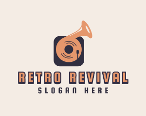 Retro - Retro Record Player logo design