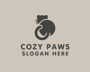 Furry - Chubby Cute Cat logo design