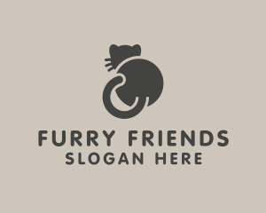 Furry - Chubby Cute Cat logo design