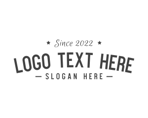 Generic Hipster Clothing  Logo