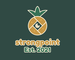 Photographer - Pineapple Camera Lens logo design
