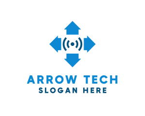 Internet Arrow Signal logo design