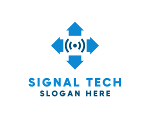 Signal - Internet Arrow Signal logo design