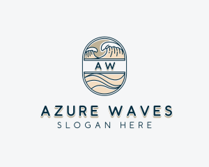 Sea Waves Resort logo design