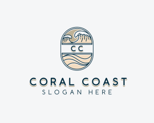 Sea Waves Resort logo design