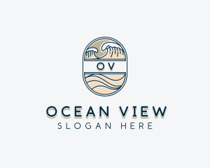 Sea Waves Resort logo design