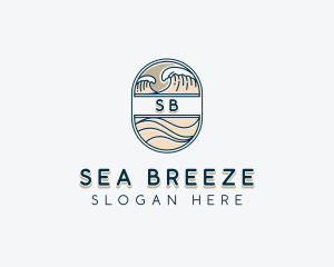 Sea Waves Resort logo design