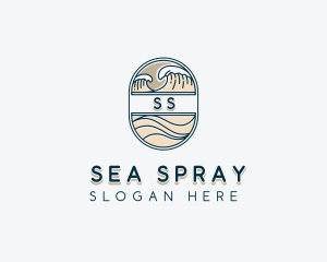 Sea Waves Resort logo design