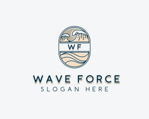 Sea Waves Resort logo design