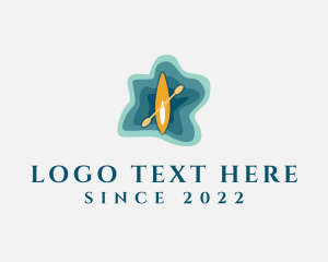 Paddle - Kayak Deep Sea logo design