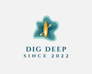 Kayak Deep Sea logo design