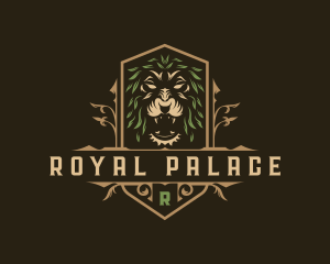 Decorative Lion Crest logo design