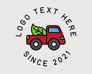 Transportation System - Garden Farm Pickup Truck logo design