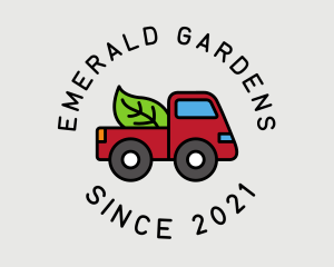 Garden Farm Pickup Truck  logo design