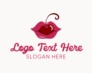 Lingerie - Kissable Cherry Lips logo design