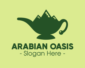 Arabian - Mountain Range Lamp logo design