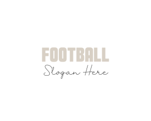 Simple Signature Wordmark Logo