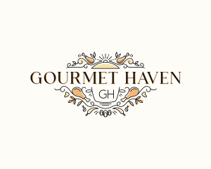 Gourmet Chicken Cooking logo design