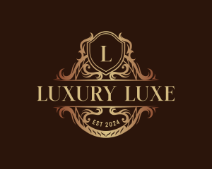 Luxury Crest Shield logo design