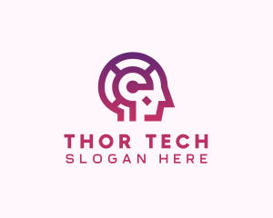 Tech Human Robotics logo design