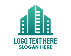 Construction Supply - Green City Building logo design