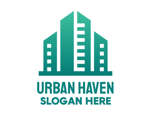 Green City Building logo design