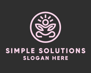 Zen Yoga Pose logo design